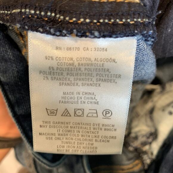 Pilcro and the Letterpress Skinny Leg Low Rise Medium Wash Blue Jeans Women's - Picture 8 of 8